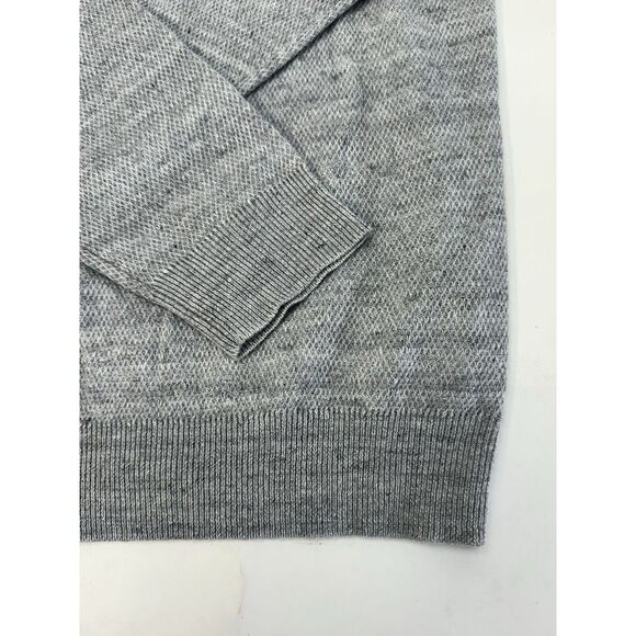 NWT Peter Millar Rockport Quarter Zip Linen Merino Wool Sweater Gray XXL $395 - Picture 6 of 12